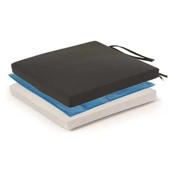 Protekt Bariatric Gel Wheelchair Cushion with Straps - 24" x 18" x 4"