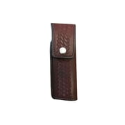 Protektor Deluxe Bolt Sheath Basket Weave Wide Leather Brown