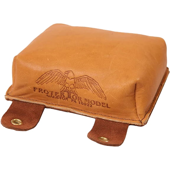 Protektor Large Sausage Shooting Rest Bag Leather Tan Filled