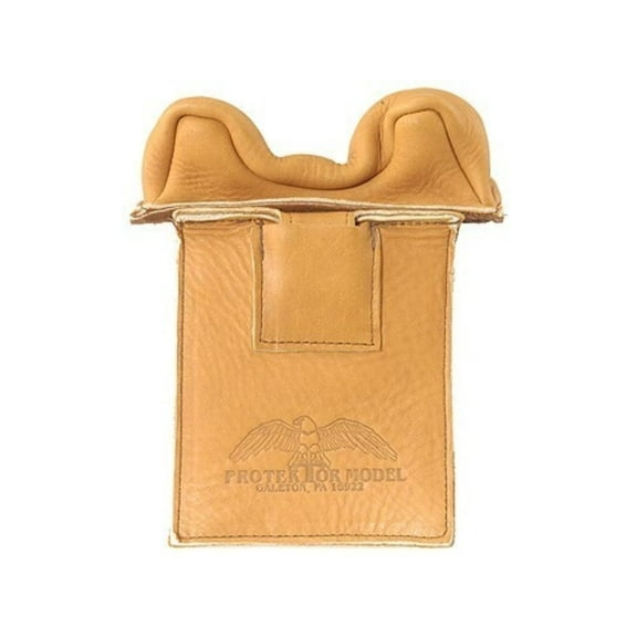Protektor Owl Ear Front Blind and Window Shooting Rest Bag Leather Tan Unfilled