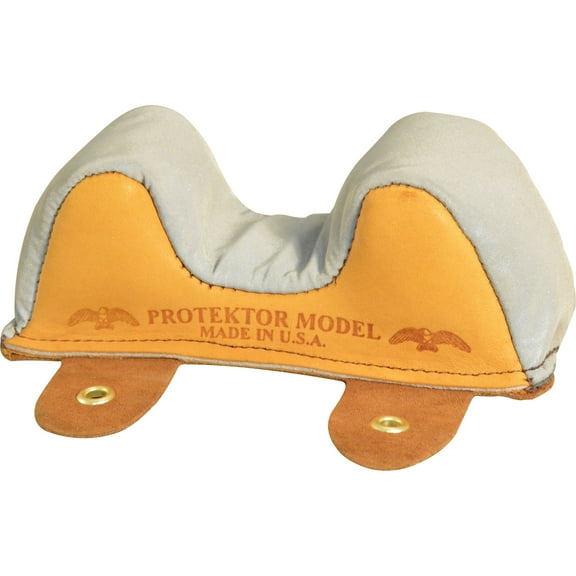 Protektor Super Slick Silver Owl Ear Rifle Front Shooting Rest Bag Narrow Leather Tan Filled