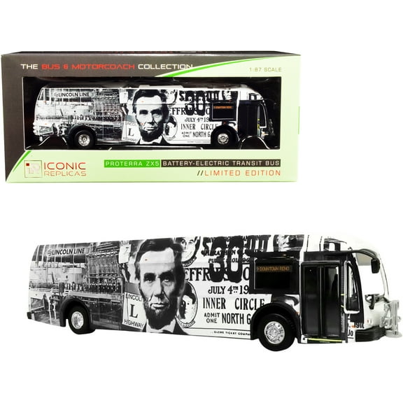 Proterra ZX5 Battery-Electric Transit Bus #9 "Downtown Reno" "Lincoln Line" (Nevada) 1/87 (HO) Diecast Model