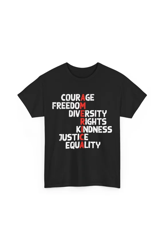 Protest America Courage Freedom Rights Equality Justice Awareness Unisex T-Shirt, up to size 5XL