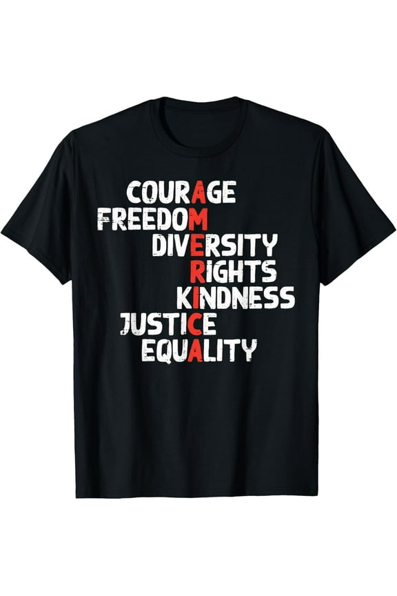 Protest America Courage Freedom Rights Resist Men Women Kids T-Shirt