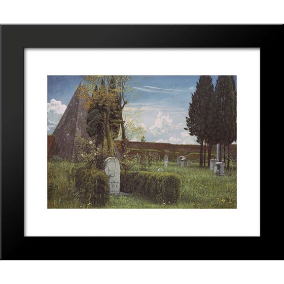 Protestant Cemetery 20x24 Framed Art Print by Walter Crane