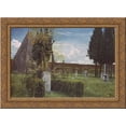 thumbnail image 1 of Protestant Cemetery 24x18 Gold Ornate Wood Framed Canvas Art by Walter Crane, 1 of 2