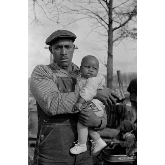 Protesting African American Sharecropper And Child History (24 x 36)