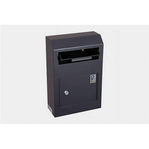 Protex Safe WDS-150 Black 313 cu ft. Wall-Mount Locking Payment Drop Box Security Safe Locker, Black