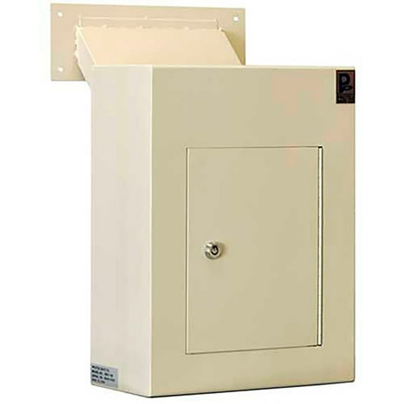 Protex Wall Depository Drop Box WDC-160 with Adjustable Chute - 12""W x 6""D x 1