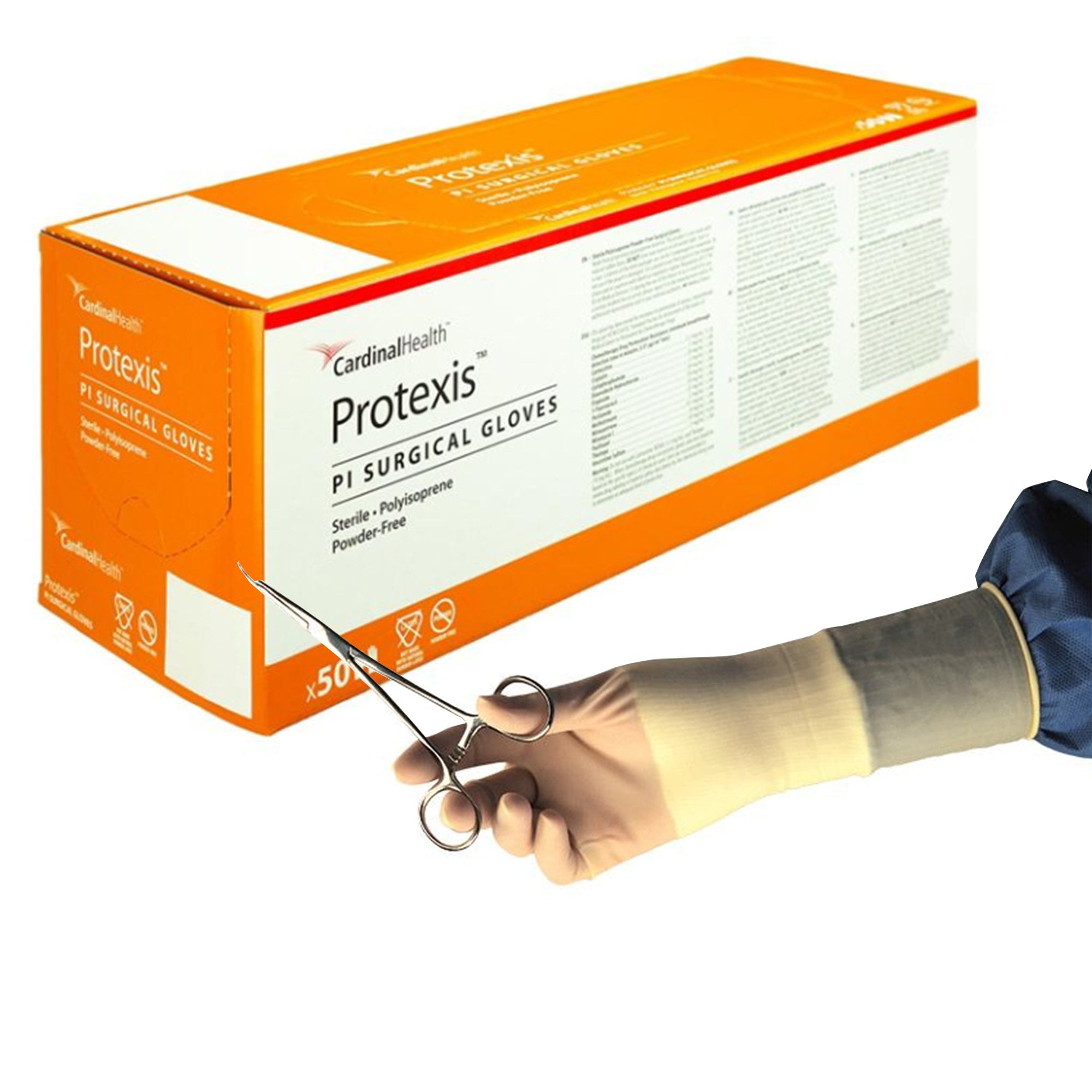 Protexis PI Surgical Gloves, Sterile Polyisoprene, Size 7.5, Standard ...