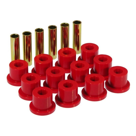 Prothane 67-87 GM Rear Spring & Shackle Bushings (w/ 1.5in Bushings) - Red Fits select: 1967-1986 CHEVROLET C10, 1987 CHEVROLET R10