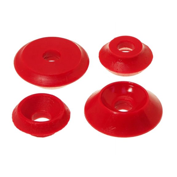Prothane 84 & Earlier VW Rabbit / Golf 1 Rear Shock Tower Bushings - Red Fits select: 1975-1982 VOLKSWAGEN RABBIT, 1984 VOLKSWAGEN RABBIT L