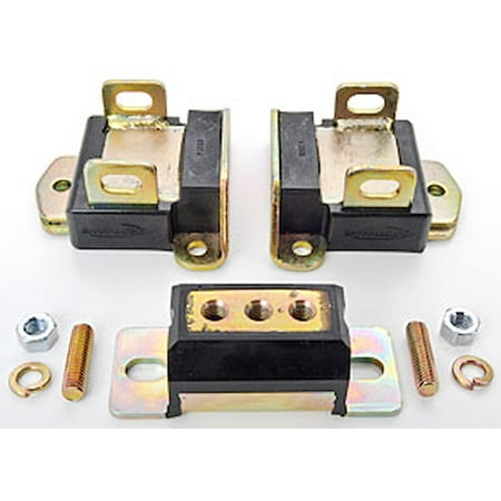 Prothane GM Motor & Trans Mount Kit - Black Fits select: 1967-1969 CHEVROLET CAMARO, 1969-1982 CHEVROLET CORVETTE