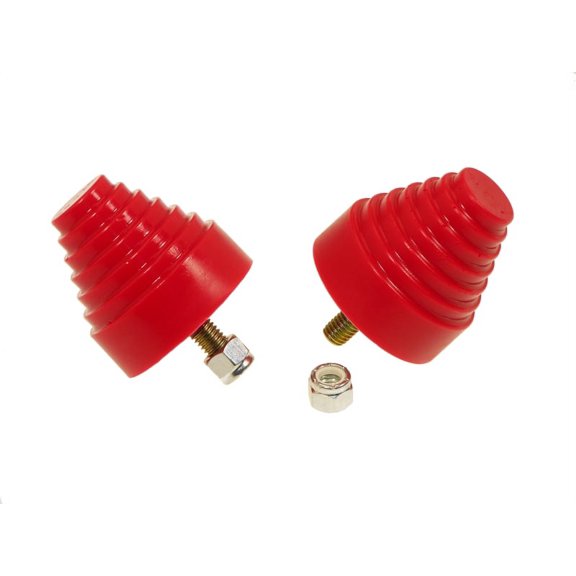 Prothane Universal Bump Stop 2-1/4X2-1/4 Cone w/Stp - Red