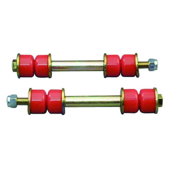 Prothane Universal End Link Set - 3 1/2in Mounting Length - Red Fits select: 1967-1992 CHEVROLET CAMARO, 1993-1996 CHEVROLET CAPRICE