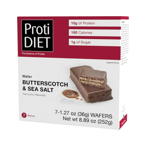 ProtiDIET Butterscotch  Sea Salt Protein Wafers (7ct)