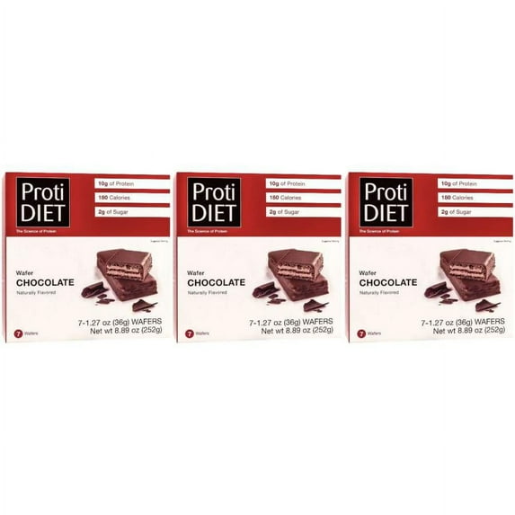 Proti Diet 10g Protein Wafer Bars - Chocolate Size: 3-Pack