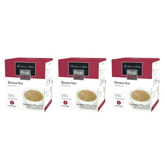 Proti Diet 15g Hot Protein Breakfast - Banana Nut Oatmeal Size: 3-Pack