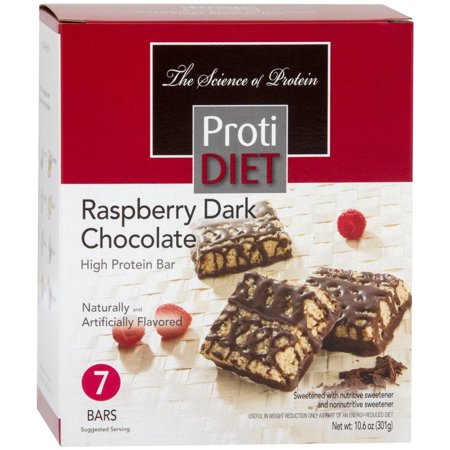 Proti Diet 15g Protein Bar Squares - Raspberry & Dark Chocolate Size: 1-Pack