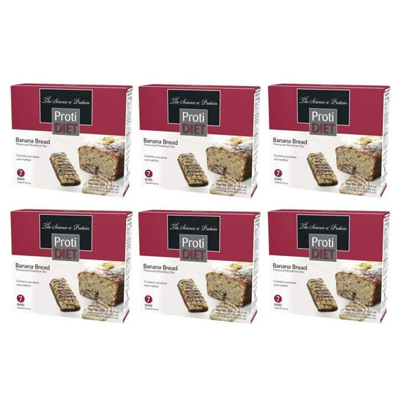 Proti Diet 15g Protein Bars - Banana Bread Breakfast Size: 6-Pack