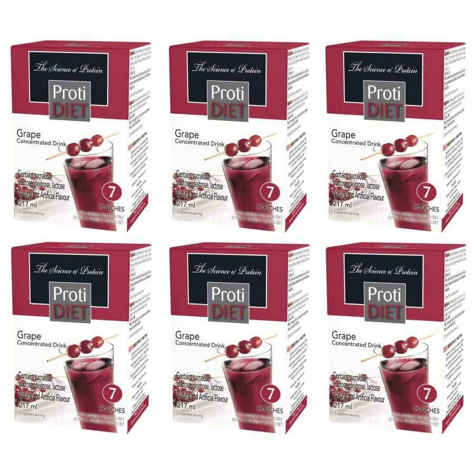 Proti Diet 15g Protein Fruit Concentrates - Grape Size: 6-Pack