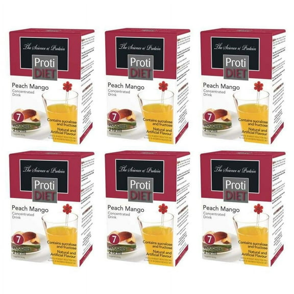 Proti Diet 15g Protein Fruit Concentrates - Peach Mango Size: 6-Pack