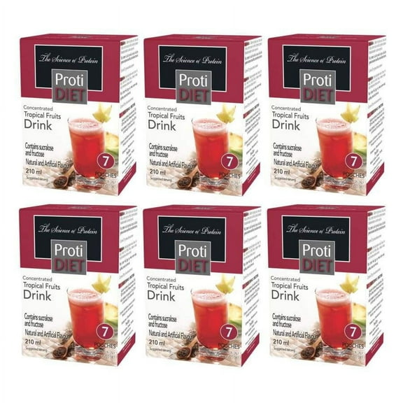 Proti Diet 15g Protein Fruit Concentrates - Tropical Fruit Size: 6-Pack