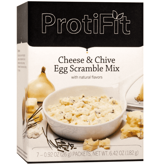 Proti Fit Cheese Chive Egg Scramble Mix, High Protein, 7 Packets