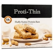 Proti-Thin Fluffy Nutter Protein Bar, 15g Protein, High Fiber, Gluten Free, 7ct Box