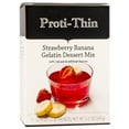 thumbnail image 1 of Proti-Thin - Protein Diet Gelatin - Strawberry Banana - 15 Protein - Low Calorie - Low Fat - Weight Loss Jello - 7/Box, 1 of 5