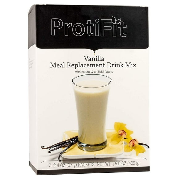 Proti Fit High Protein Meal Replacement Drink Mix, 35g Protein, 7 Servings, Vanilla