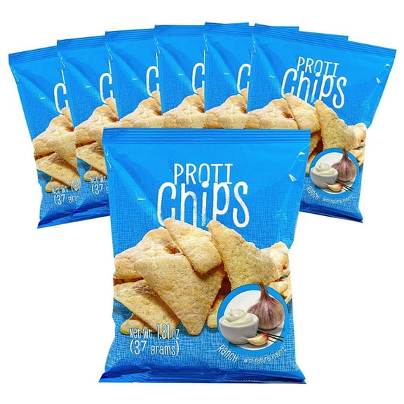 Proti Fit High Protein Ranch Snack Chips, 15g Protein, 7 Bags