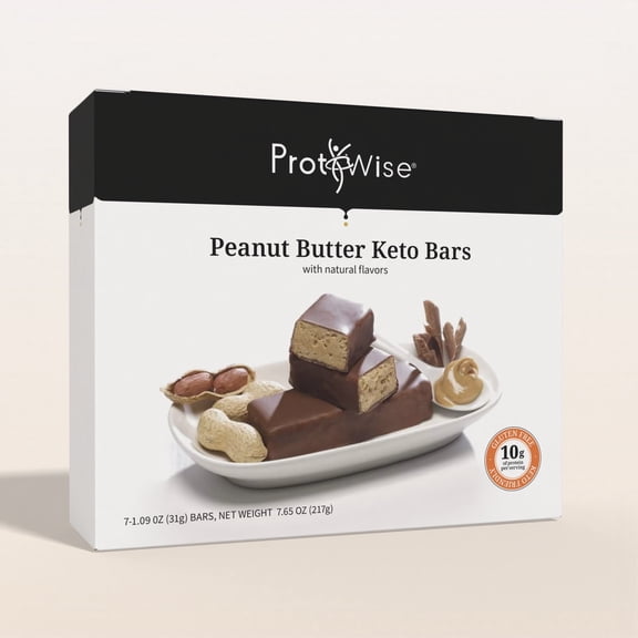 ProtiWise Peanut Butter Keto Diet-Friendly Protein Bars (7ct)