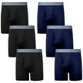 thumbnail image 1 of Protium 6-Pack Boys' Cotton Boxer Briefs – Soft, Breathable, Tagless Underwear for Kids, Sizes XS-XXL, 1 of 6