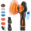 AutoSpa Dual Speed 6" Professional Polisher with 3 Bonus Bonnets