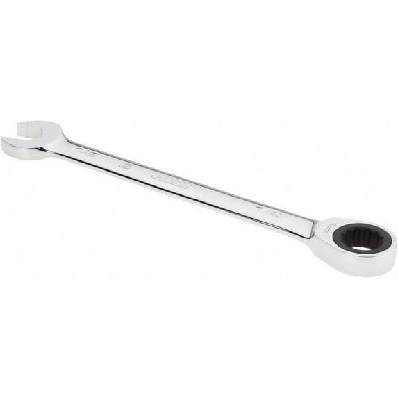 Proto 1/2" 12 Point Combination Wrench 0° Offset Angle, 7" OAL, Steel, Chrome Finish
