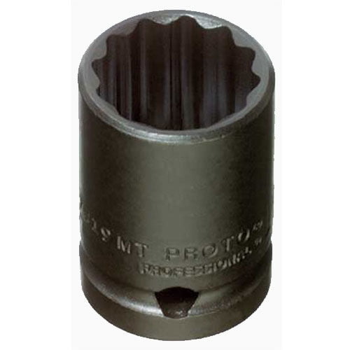 Proto  1/2" Drive Thin Wall Impact Socket J7423MT, 23mm, 12 Point, 1-1/2"L