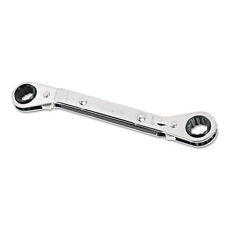 Stanley Proto Facom FM-34.12 Short Satin Angle Open-End Wrench | 12mm, 15° & 75° Angled Heads, Corrosion Resistant