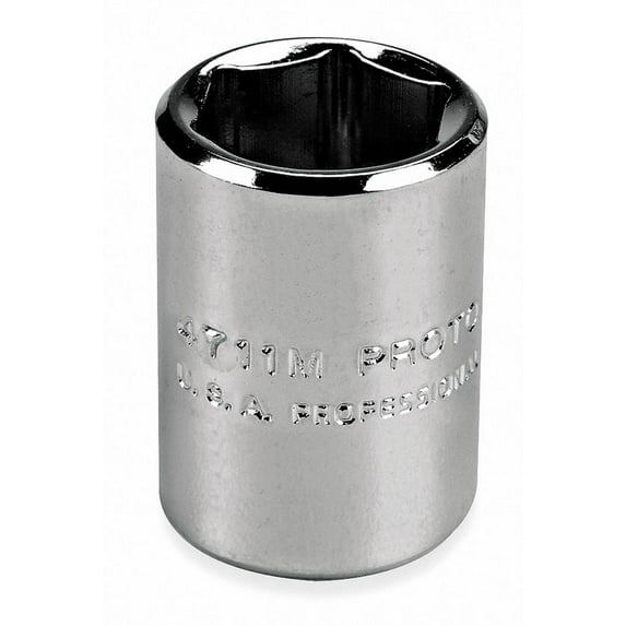 Proto 13mm Steel Socket with 1/4" Drive Size and Polished Finish Steel J4713M