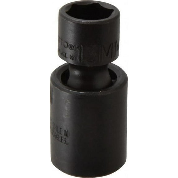 Proto 3/8" Drive 13mm Standard Universal Impact Socket 6 Points, 2" OAL