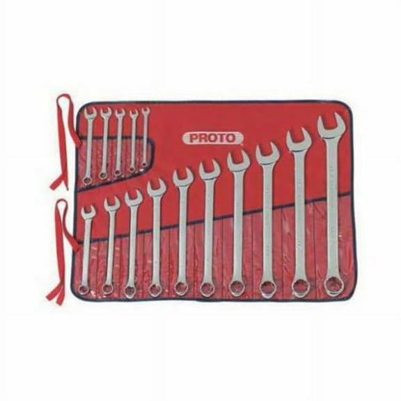 Proto 15 Piece Full Polish Combination Spline Wrench Set-12 Point