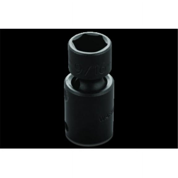 Flex Impact Socket, 3/8 In Dr, 9/16 In, 6pt