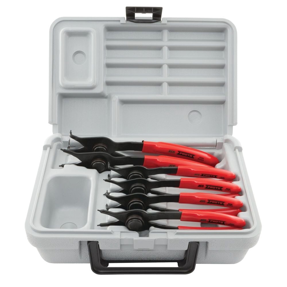 Proto 6 Piece Convertible Push Button Retaining Ring Pliers Set