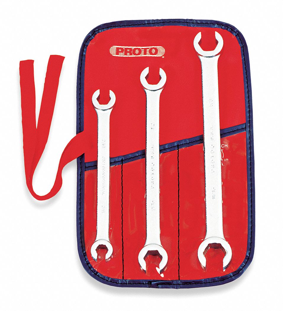 Proto 7Piece 6Point Flare Nut Combination Wrench Set, 1 SET (5773760