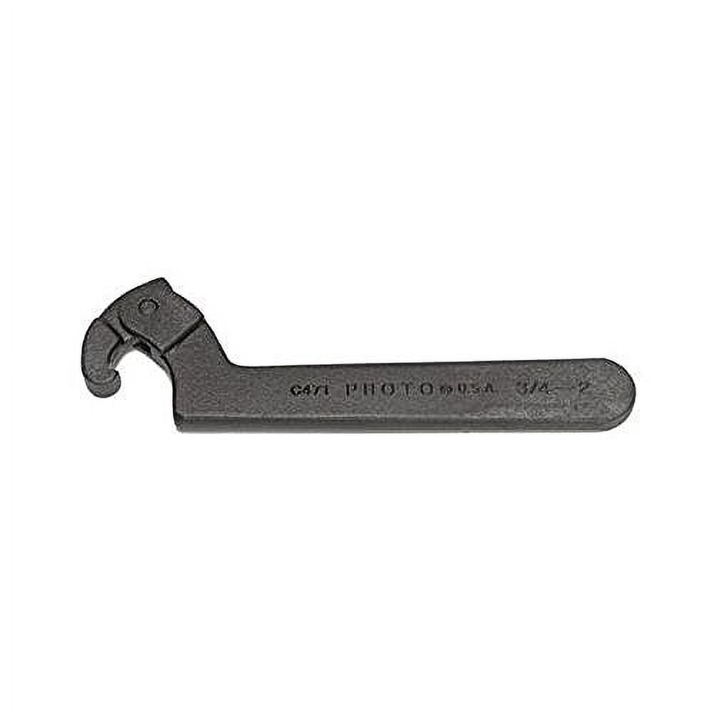 Proto Adjustable Hook Spanner Wrench, 8 3/4" Open, Stl, 13 3/4", EA (577-C474B)