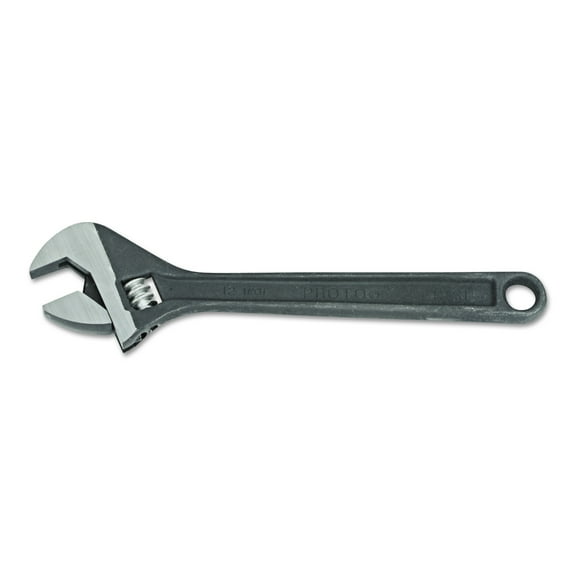 Proto Click-Stop Protoblack Adjustable Wrenches, 12" Long, 1 1/2" Opening, Black Oxide