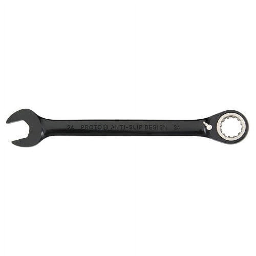Proto Combination Locking Flex-Head Ratcheting Wrench 18mm, Spline, Black Chrome, JSCVM18F