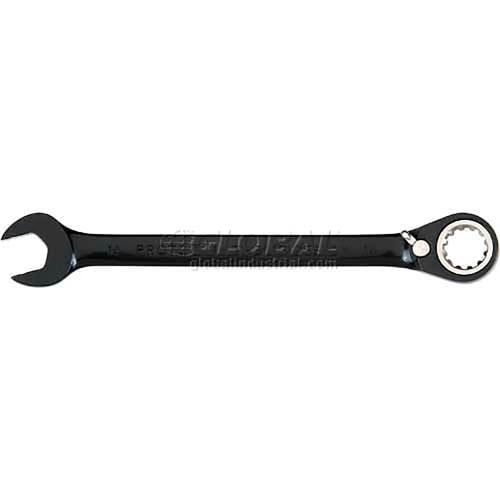 Proto Combination Reversible Ratcheting Wrench 15/16", Spline, Black Chrome, JSCV30