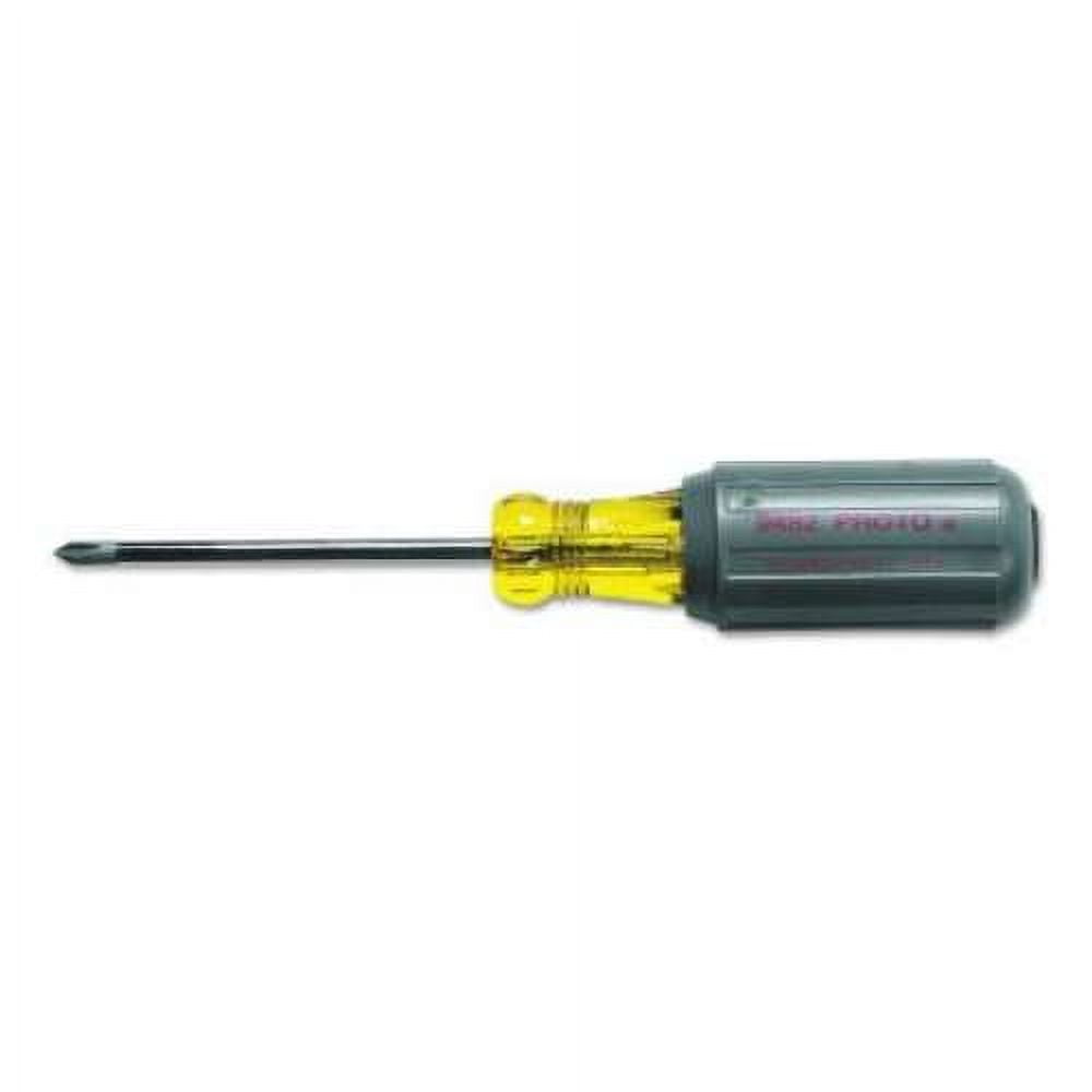 Proto Cushion Grip Round Shank Phillips Tip Screwdriver, #1, Each (577-9482)