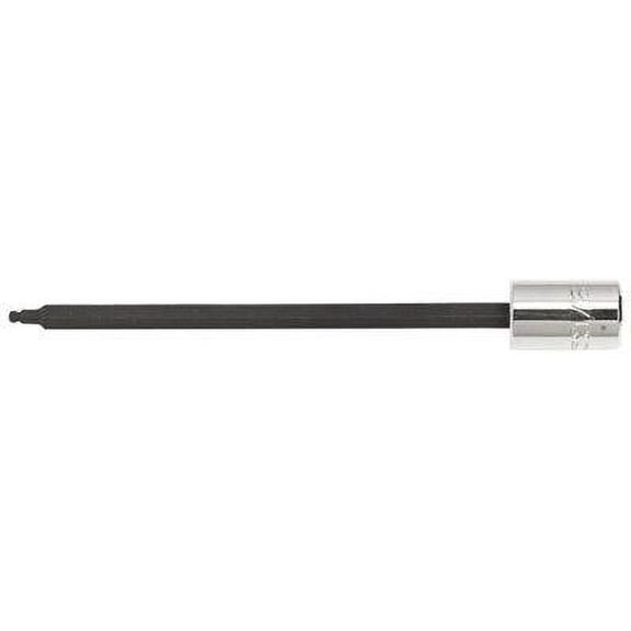 Proto Extra Long Hex Ball Socket Bits, 3/8 in Drive, 1/4 in Tip, EA (577-4908BD)